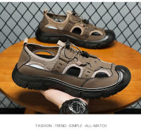 Creek zapatos de verano transpirables, zapatos casuales de malla con agujeros, zapatos para exteriores, senderismo, zapatos de un pedal, zapatos para vadear, sandalias para hombres - details 7