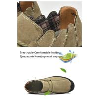 Nuevos zapatos planos casuales para hombres, zapatos de cuero genuino hechos a mano para hombres, mocasines cómodos, mocasines transpirables, zapatillas de deporte para hombres al aire libre - details 10