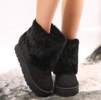 Botas de Moda y Protección para Mujer Cuero Impermeable, Punta Redonda, Tacón de Plataforma, Zapatos Deslizantes con Suela Gruesa - details 2