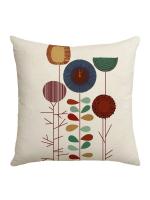 Juego de 4 Fundas decorativas para Sofá, Cojines florales de Lino , para Sofá, Cama, Coche, Hogar, 45x45cm - details 1