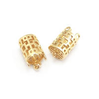 Colgantes de borlas con más agujeros de latón para mujer, Color oro de 18K, suministros para hacer joyería Diy de alta calidad, accesorios para pendientes - details 4