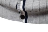 Chaqueta de punto de tendencia de suéter de manga larga con cuello en V para hombre de otoño e invierno - details 31