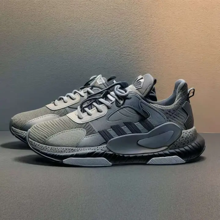 Zapatos de mujer con suela blanda deportiva para parejas estilo baloncesto con bloques de color, informales transpirables en primavera e invierno - 1