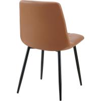 Comedor Antibes tapizada en Polipiel I Butaca de salón con Base metálica de 4 Patas I Asiento de Cocina, Color:Blanco - details 14