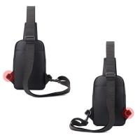 Bolso de pecho Simple de gran capacidad para hombre, riñonera informal impermeable para hombre, bolso multifuncional para teléfono móvil de estilo coreano para niños - details 28