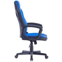 Silla de Ordenador Oficina |   Ergonómica para Gamers Especial Videojuegos |   Piel Sintética Acolchada |   Altura e Inclinación Ajustables |   Color Negro y Azul - details 3