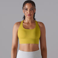 Hamidou-Sujetador de Yoga con espalda cruzada para mujer, ropa interior deportiva absorbente de golpes, correas de hombro cruzadas, Top corto de Fitness, deportes a prueba de golpes - details 37