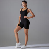 Hamidou-Conjunto de Yoga con espalda descubierta para mujer, Body de Fitness de alta elasticidad, ropa de gimnasio deportiva, Top corto de Fitness, Shockpro - details 18