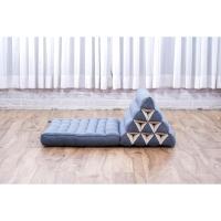 Cómodo Colchón De Suelo con Cojín De Lectura, Futón Japonés, Cama Plegable O Esterilla De Masaje Tailandés, 170 x 53 cm, Azul Claro - details 151
