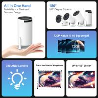 Proyector portátil para cine en casa, dispositivo 4K, 720P, Android 11, Wifi6 - details 2