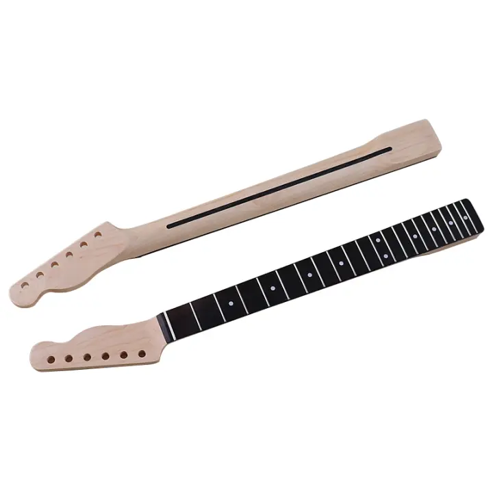 Cuello de Guitarra Eléctrica V-Glory Arce Canadiense Natural 21 Fretas Ancho de 5.6CM - 1