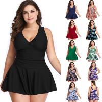 Traje de baño de gran tamaño, nueva falda estampada conservadora dividida para mujer, traje de baño para mujer, bóxers - details 0