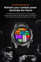 2025 nuevo Reloj inteligente GPS militar al aire libre pantalla de alta definición amoled de 1,43 pulgadas, linterna LED potente, llamada bluetooth, monitoreo de frecuencia cardíaca y presión arterial 100 + Reloj inteligente impermeable en modo deportivo - details 1