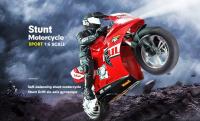Moto de Carreras RC para Niños Scooter Eléctrico de Alta Velocidad 4 Canales Modelo de Regalo 1/6″ - details 0