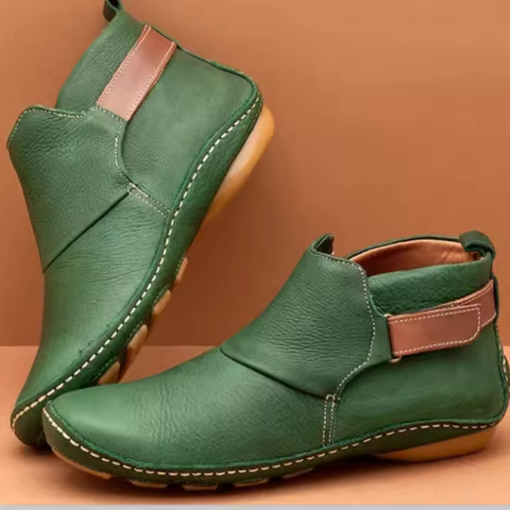 Botas cortas informales para mujer, zapatos planos de moda. - 1