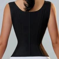 Fas Colombianas para mujer Body Shaper Corsé de chaleco estable de doble compresión con cierre de cremallera y ojo de gato - details 10