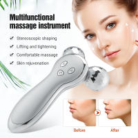 Masajeador Facial EMS de doble rodillo, herramienta de masaje con vibración, estiramiento de la piel, estiramiento del cuello, línea en V, belleza Facial, adelgazante - details 1