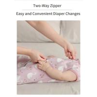 Sacos de dormir de tela de algodón para bebé, chaleco sin mangas, edredón antipatadas para niño recién nacido, saco de dormir delgado de verano con cremallera bidireccional, nuevo - details 3