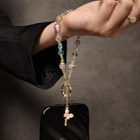 Cordón de Teléfono Móvil con Cuentas de Mariposa de Lujo Retro Correa de Muñeca Antipérdida Corta para Damas Accesorio de Electrónica - details 4