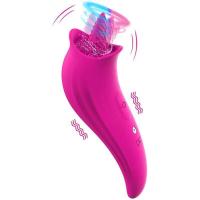 Embalaje privado SEXY 8 velocidades lamiendo lengua vibrador del clítoris estimulación de pezones orgasmo clítoris estimulador del punto G vagina juguetes sexuales para adultos para - details 1