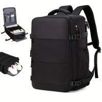 Mochila de cabina para ordenador portátil expandible Waterprf, adecuada para Trab, Vie, Universidad, mochila Unisex de gran capacidad para estudio Vies - details 1
