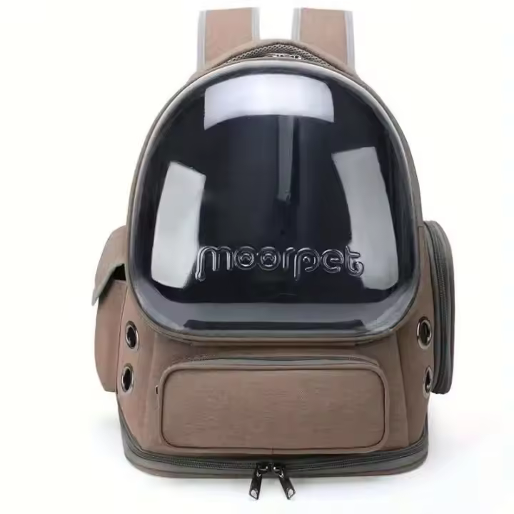 Mochila portátil para mascotas: bolsa de burbujas transpirable, cómoda y elegante para gatos y perros - 1