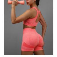 Traje de Yoga para mujer, ropa interior deportiva, chaleco, pantalones cortos para correr, conjunto de entrenamiento - details 12