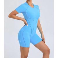 Mono corto, ropa de gimnasio para mujer, ropa deportiva, monos de Fitness, traje de Yoga con espalda descubierta, conjunto deportivo - details 9
