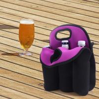 Bolsa portabotellas con aislamiento antideslizante, funda para botella de agua con asa, bolsa portadora de cerveza reutilizable, accesorios para tazas, 6 botellas - details 9