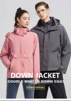 LNGXO Chaqueta de Down Impermeable Cálida para Invierno, Adecuada para Senderismo, Camping, Esquí - details 1
