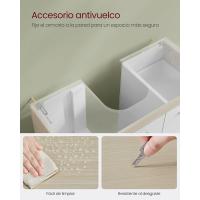 Mueble Bajo Lavabo Armario de Baño con 3 Cajones Diseño Trasero con 2 Compartimentos - details 30