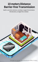 Transmisor receptor estéreo NFC Bluetooth 5,0, adaptador de Audio inalámbrico de baja latencia para TV/PC/coche/Kit/altavoz/proyector/amplificador - details 18
