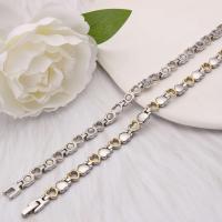 Pulsera magnética de acero inoxidable para mujer, brazalete con superimán, elegante, ajustable, regalo de joyería - details 3