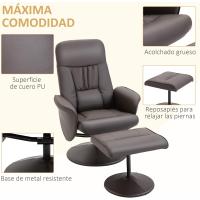 Reclinable hasta 145° °   y Giratorio 360° °   con Respaldo Ajustable para Salón Dormitorio Oficina 76x81x101 cm Negro - details 14