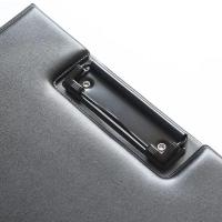 Portapapeles plegable A4 A5, color negro, con hebilla de Clip, carpeta de archivos para conferencias, almohadilla de escritura de cuero PU ultrasuave, suministros de oficina, 1 Uds. - details 8
