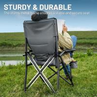 Silla de Camping Plegable de 150kg Silla de Respaldar Portátil con Tazas - details 2