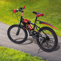 Bicicleta de Montaña de Acero de Carbono Ajustable a la Altura Estilo Urbano con Frenos de Caliper, Botella de Agua, Compas Material de Acero al Carbono Deportes y Exteriores - details 18