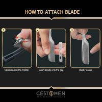 Afeitadora Profesional Manual de Acero Inoxidable con Borde Recto para Barbero Navaja de Afeitar Plegable para Portar y Corte de Barba - details 5