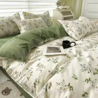 Juego de Ropa de Cama de Flores Europeas Suaves Cubierta de Edredón, Sábana, Fundas de Almohada - details 2