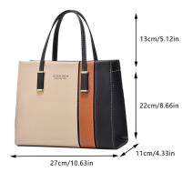 Bolso con asa superior y correa ajustable para mujer, bolso bandolera grande, - details 1