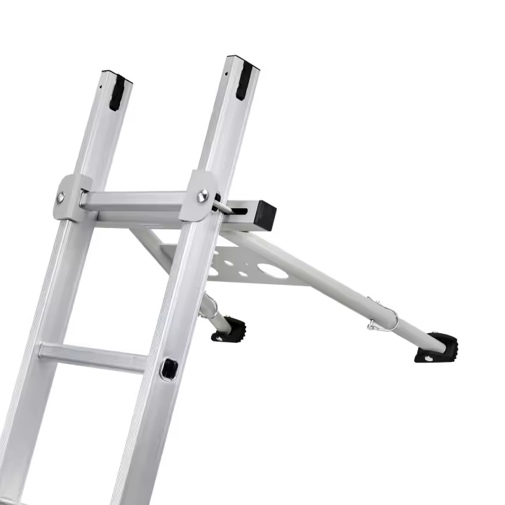 SucceBuy Estabilizador de escalera, separador de escalera de extensión de pies ajustables, accesorios de escalera de pared de alta resistencia para canalón de techo - 1