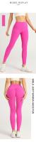 Mallas de Yoga de cintura alta para mujer, pantalones deportivos transpirables para correr y ciclismo, ropa de gimnasio de entrenamiento de verano - details 5