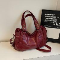 Bolso Cruzado Vintage para Mujer Gran Capacidad, Correa Desmontable, Cierre con Cremallera, Diseño Clásico Elegante, Cinturón de Metal - details 4