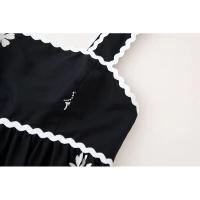 Elegante Vestido Midi TRAFZA Moda de Verano con Espalda Desnuda, Cuello Cuadrado, Correas y Estampado - details 2