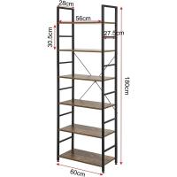 Estante de Metal Multifuncional para Cocina Organizador de Almacenamiento con 6 Estantes y MDF - details 1