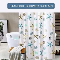 Cortinas de Ducha Resistentes al Moho para Baño, Cortina Baño Impermeable Estrella de Mar, Cortinas Bañera Lavable - details 4