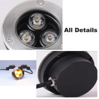 Luz de Ruta LED Intermitente Impermeable IP67 Decoración de Jardín de Acero Inoxidable - details 5