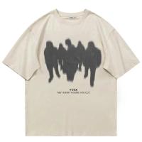 Camiseta de algodón para hombre, estampado de verano de gran tamaño, gráfico YCOA Har - details 0