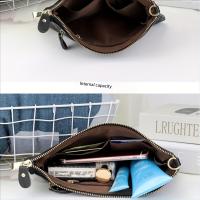 Bolso cruzado de cuero auténtico para mujer Cierre de cremallera, correa ajustable, estilo azul marino Accesorio casual perfecto para uso diario - details 2