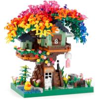Juego de construcción de árbol de Sakura Bonsai en flor de cerezo, Mini Micro ladrillos coleccionables creativos para adolescentes, niñas y niños, S 2200 piezas, 14 + - details 2